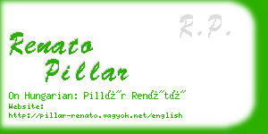 renato pillar business card